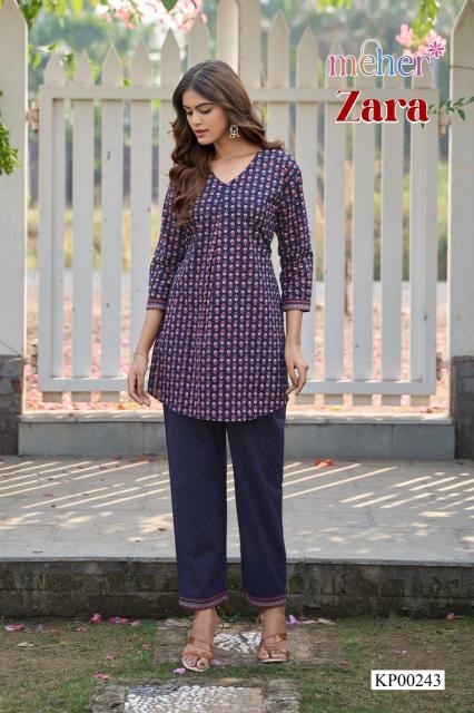 Meher Zara catalog desginer co ord set