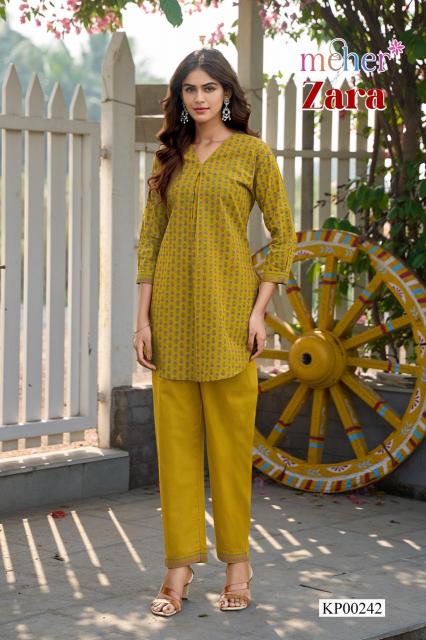 Meher Zara catalog desginer co ord set