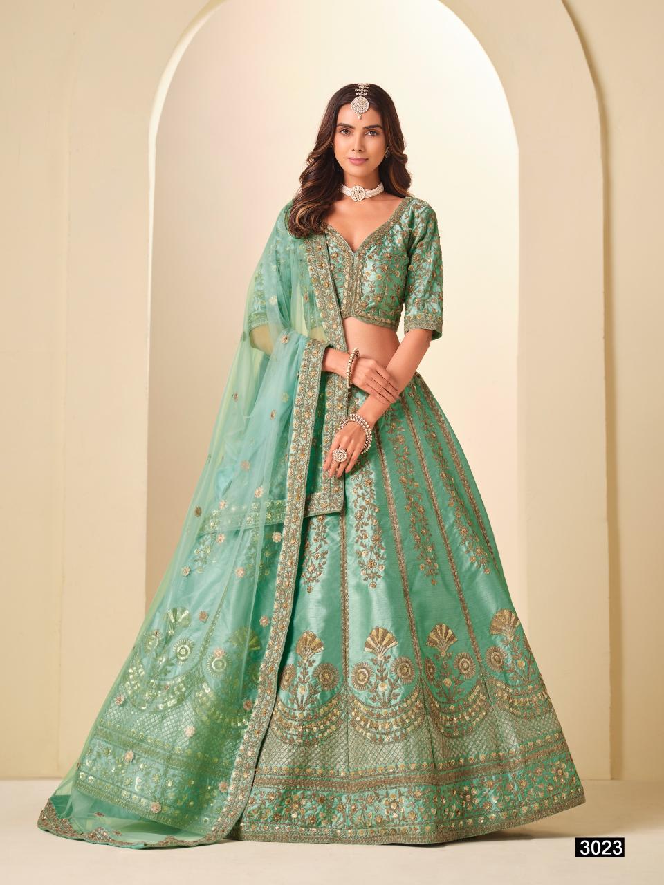 Mehvish Vol 12 catalog desginer wedding leheng choli wholesaler