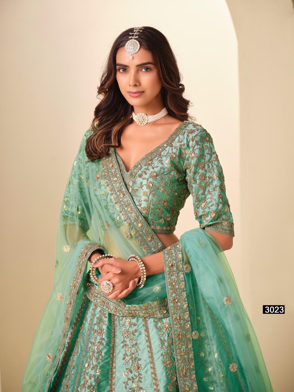 Mehvish Vol 12 catalog desginer wedding leheng choli wholesaler