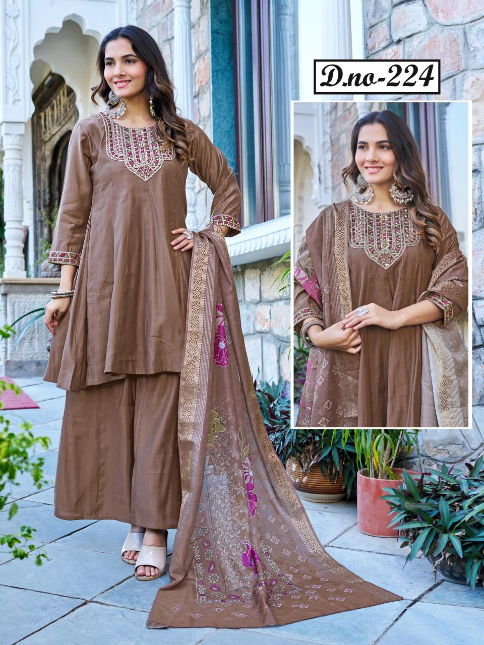 Mittoo 224 & 225 catalog indigo kurtis wholesale