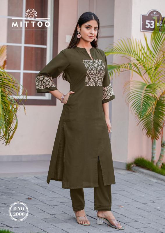 Mittoo Samyaa catalog co ord sets meaning