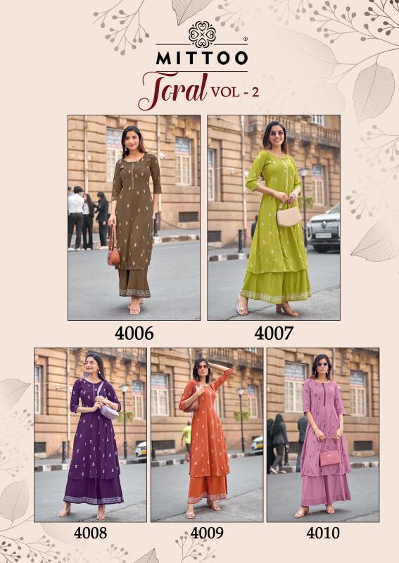 Mittoo Toral vol 2 Catalog co ord sets western
