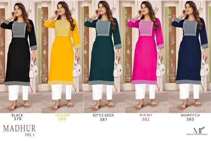 Moksh International Madhur vol 1 catalog latest kurtis 