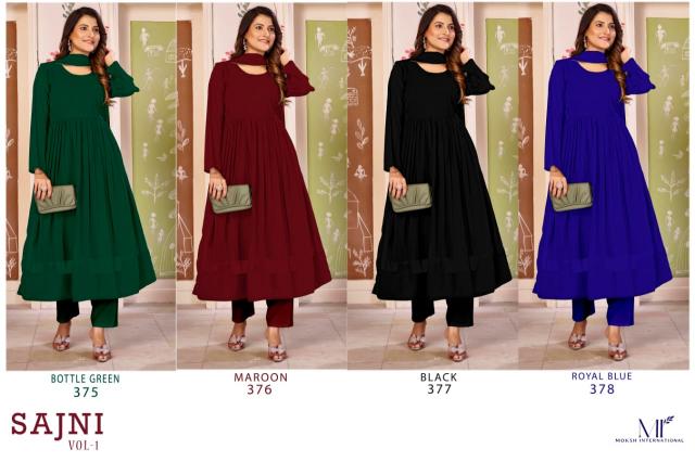 Moksh International Sajni Vol 1 catalog kurti wholesalers near me in surat