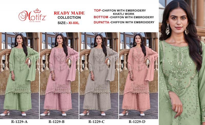 Motifz 1229 catalog pakistani designer suits surat wholesalers