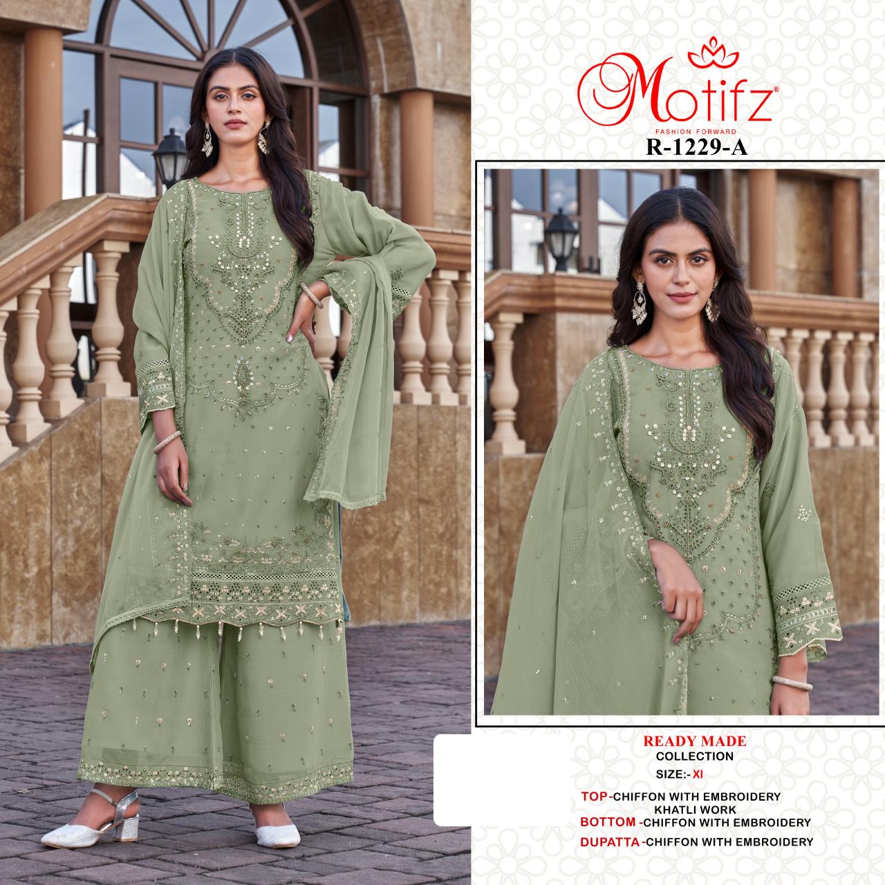 Motifz 1229 catalog pakistani designer suits surat wholesalers