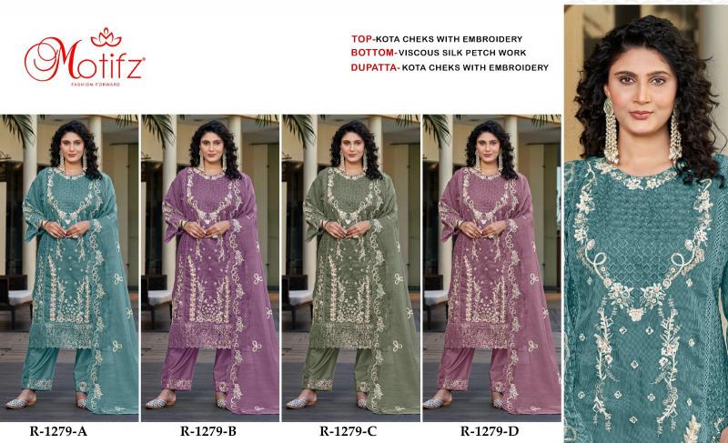 Motifz 1279 catalog pakistani designer suits wholesale