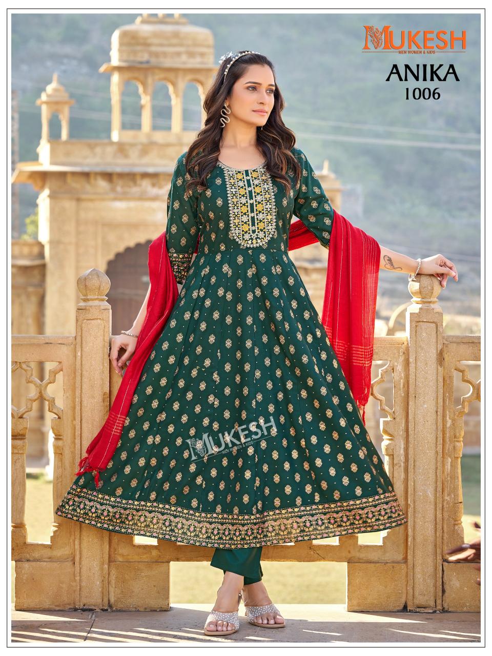Mukesh Anika catalog kurtis in wholesale rate