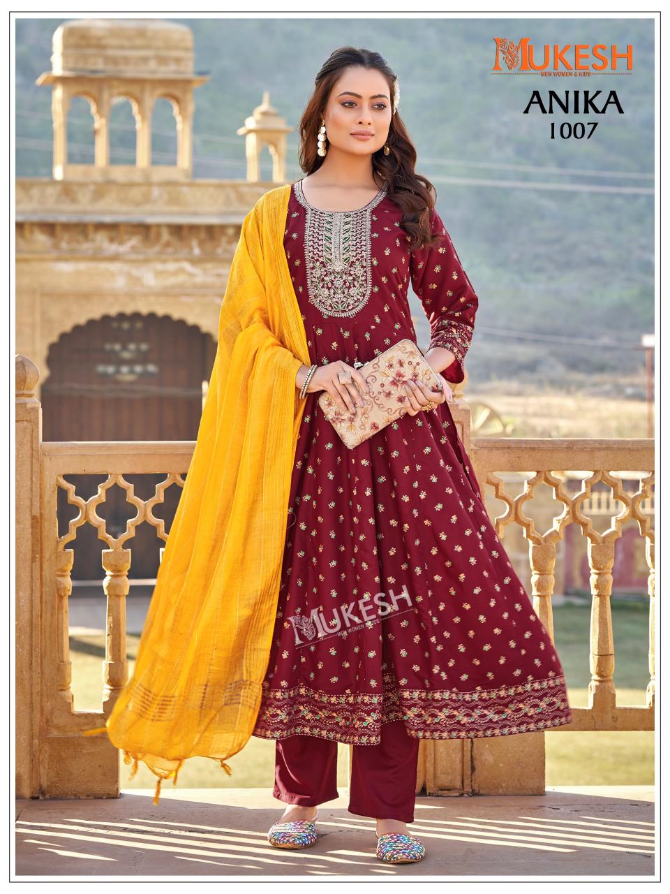 Mukesh Anika catalog kurtis in wholesale rate