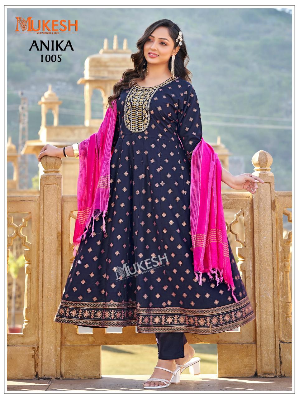 Mukesh Anika catalog kurtis in wholesale rate