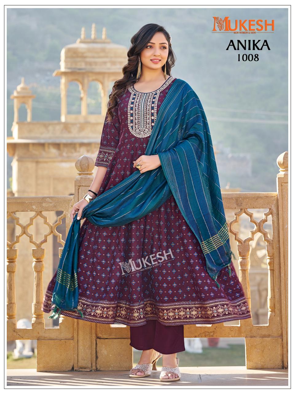 Mukesh Anika catalog kurtis in wholesale rate
