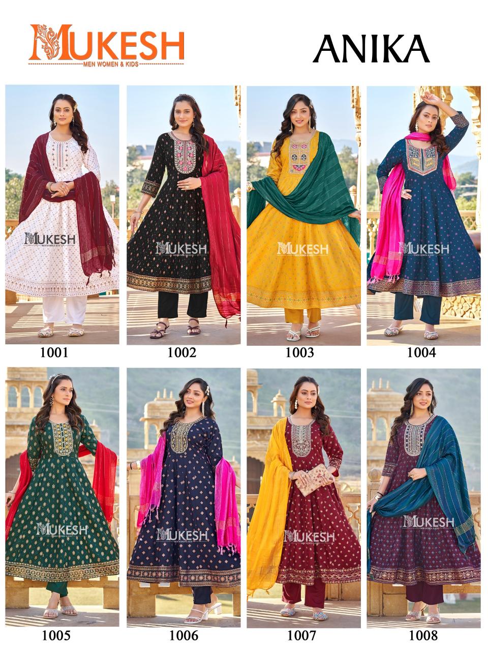 Mukesh Anika catalog kurtis in wholesale rate