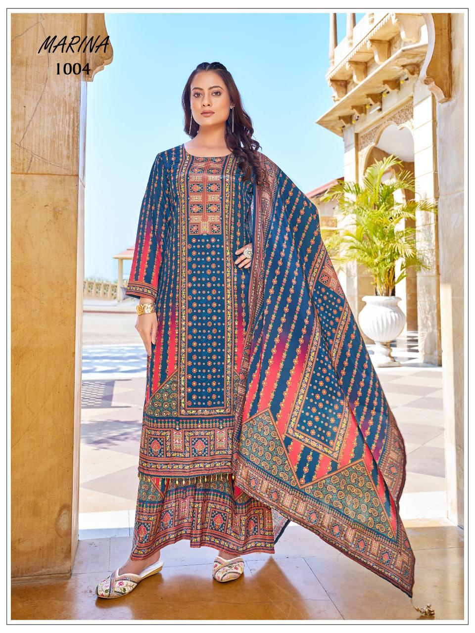 Mukesh Marina catalog pakistani style kurtis 