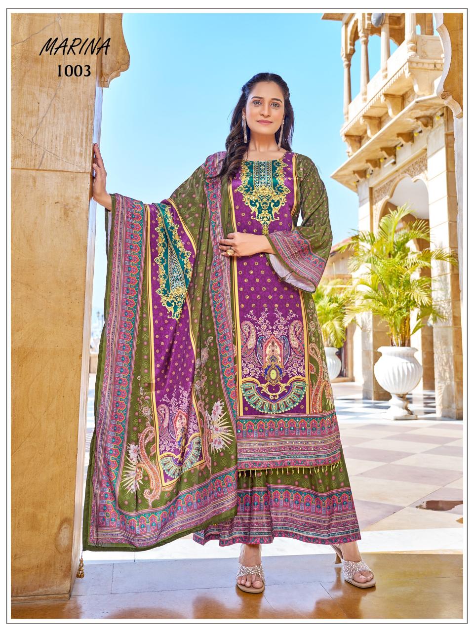 Mukesh Marina catalog pakistani style kurtis 