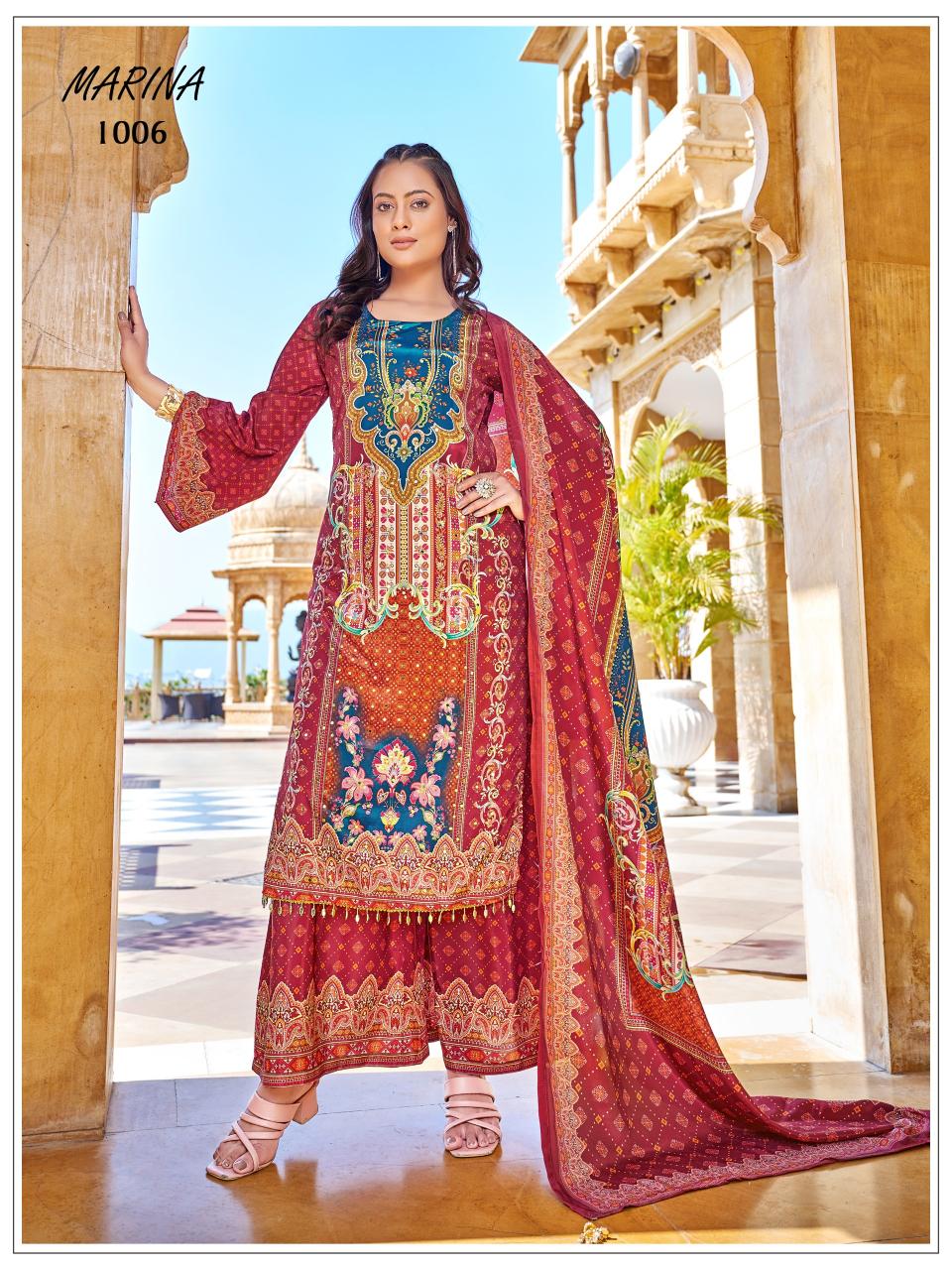 Mukesh Marina catalog pakistani style kurtis 