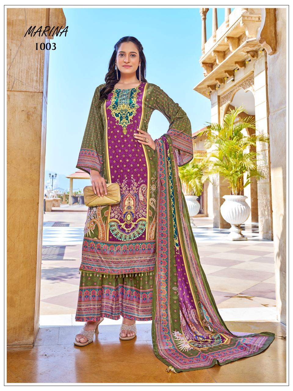 Mukesh Marina catalog pakistani style kurtis 