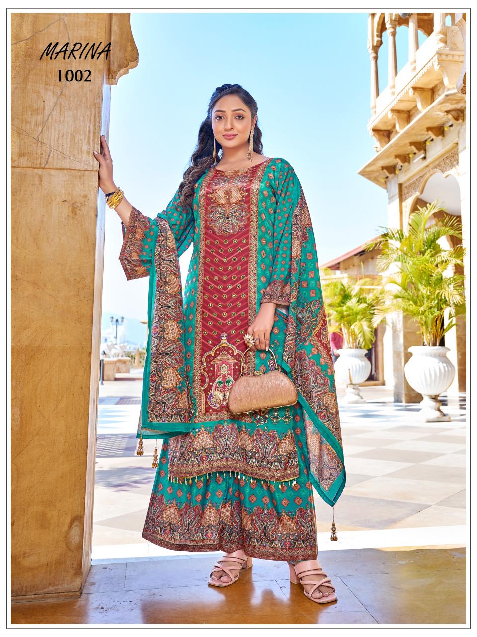 Mukesh Marina catalog pakistani style kurtis 