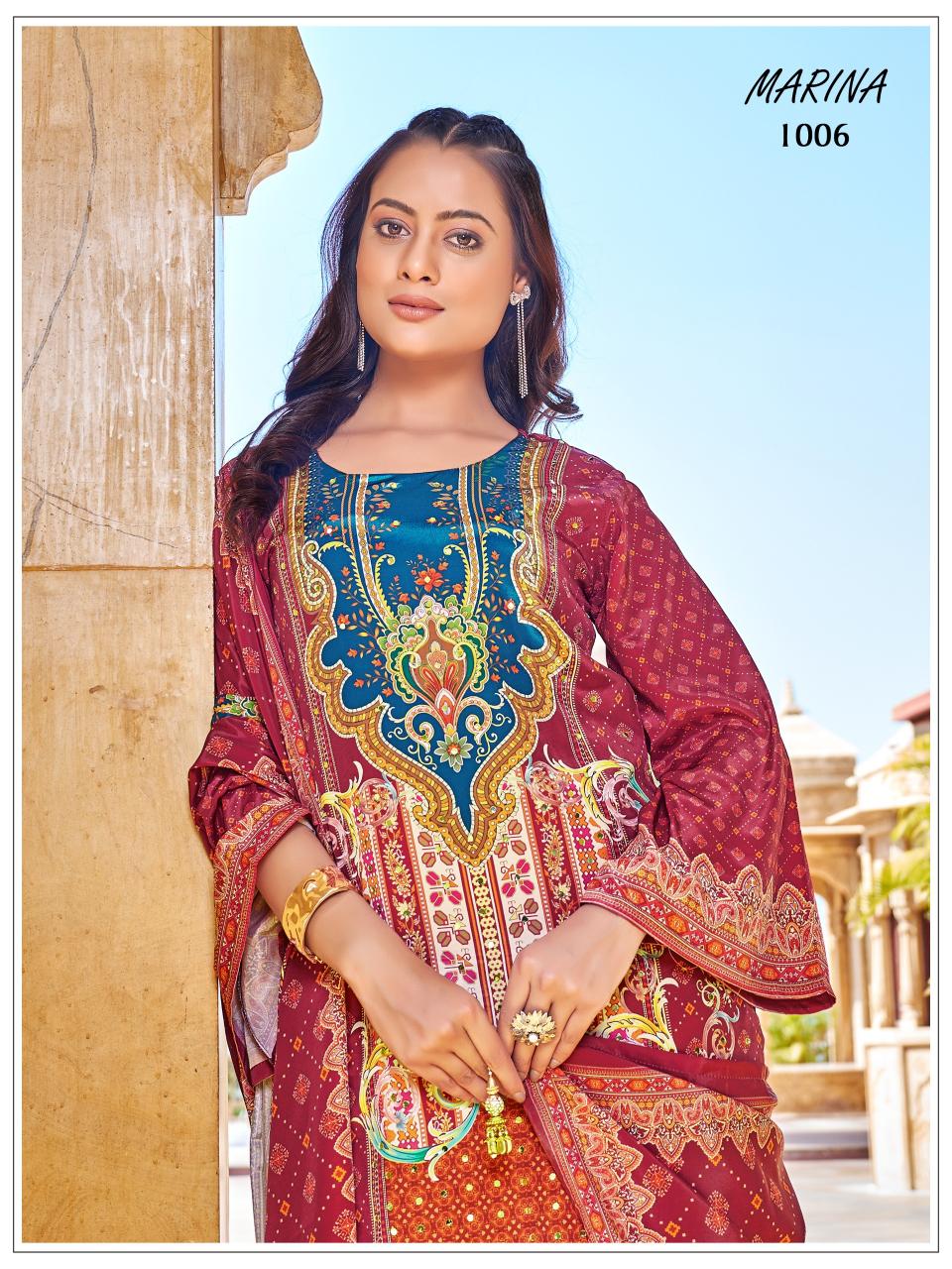 Mukesh Marina catalog pakistani style kurtis 