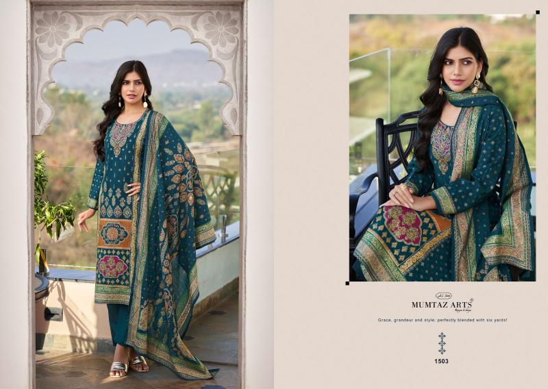 Mumtaz Arts Nasrin catalog unstitched dress material wholesale