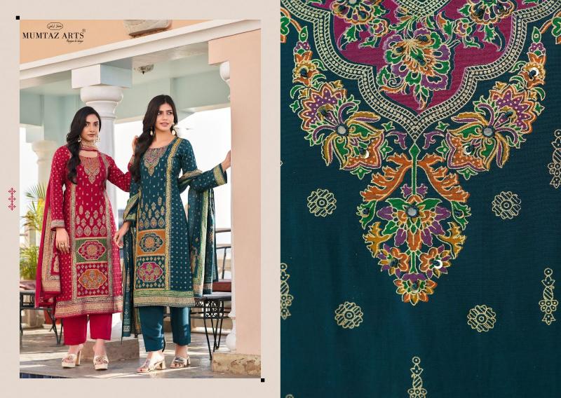 Mumtaz Arts Nasrin catalog unstitched dress material wholesale