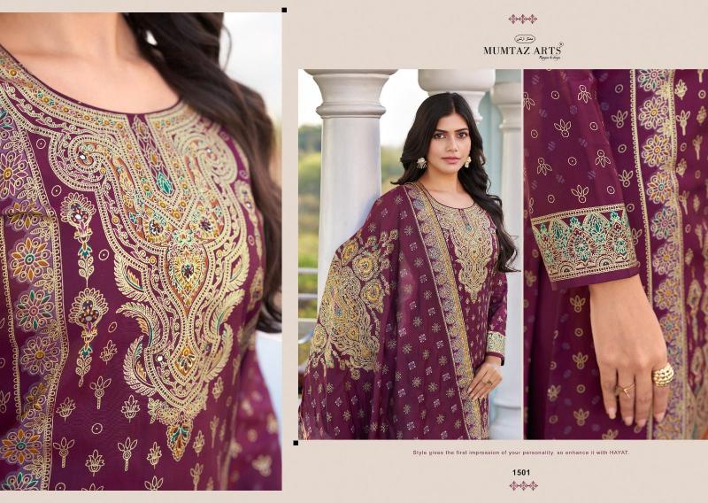 Mumtaz Arts Nasrin catalog unstitched dress material wholesale