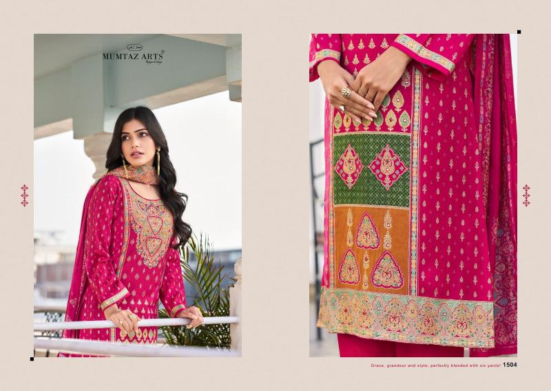 Mumtaz Arts Nasrin catalog unstitched dress material wholesale