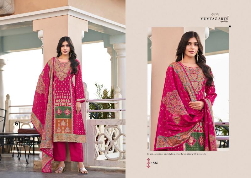 Mumtaz Arts Nasrin catalog unstitched dress material wholesale