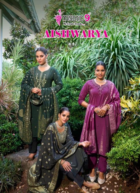 Mystic 9 Aishwariya vol 1 catalog designer kurtis wholesale in pune