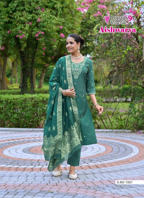 Mystic 9 Aishwariya vol 1 catalog designer kurtis wholesale in pune