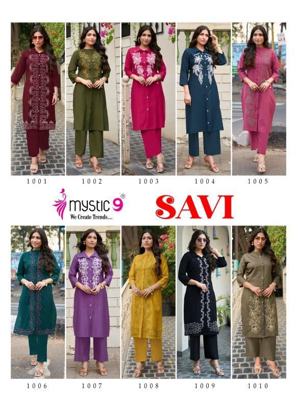 Mystic 9 Savi Vol 1 catalog co ord set wholesaler