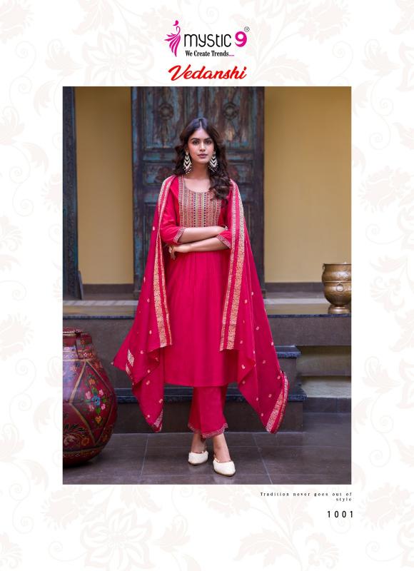 Mystic 9 Vedanshi Vol 1 catalog wholesale w kurtis price