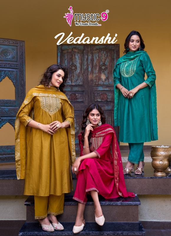 Mystic 9 Vedanshi Vol 1 catalog wholesale w kurtis price