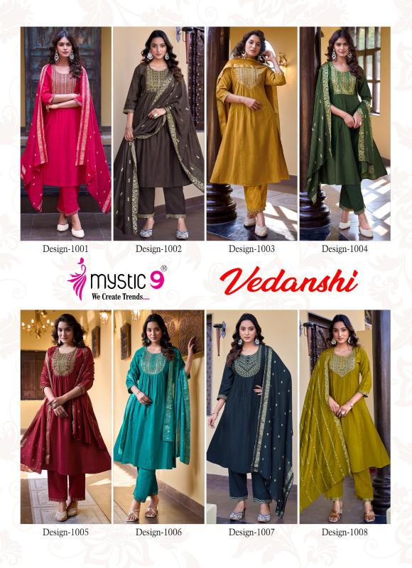 Mystic 9 Vedanshi Vol 1 catalog wholesale w kurtis price