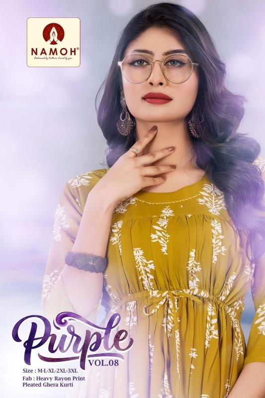 Namoh Purple catalog Kurti Wholesale catalog
