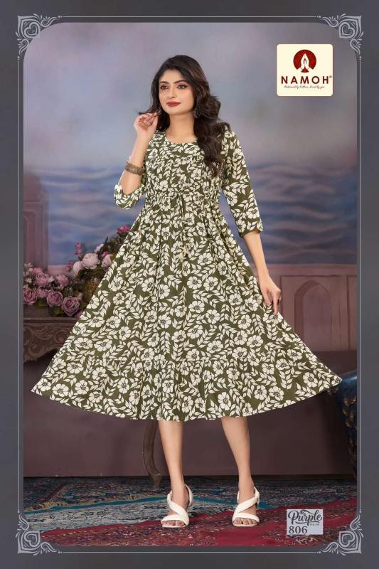 Namoh Purple catalog Kurti Wholesale catalog