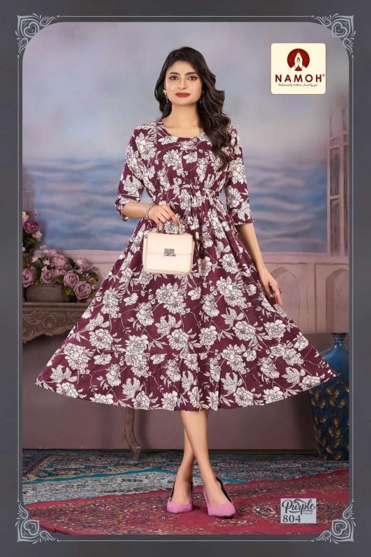 Namoh Purple catalog Kurti Wholesale catalog