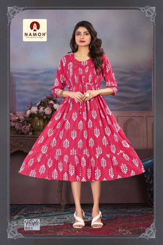 Namoh Purple catalog Kurti Wholesale catalog