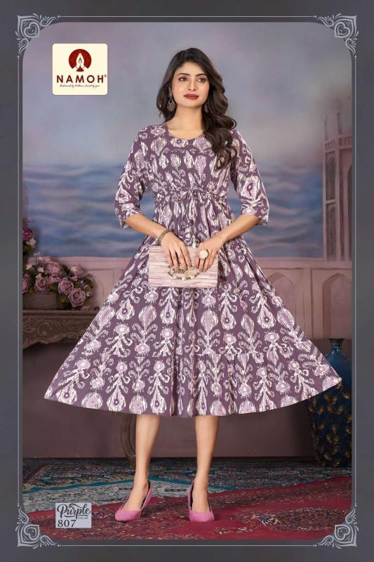 Namoh Purple catalog Kurti Wholesale catalog