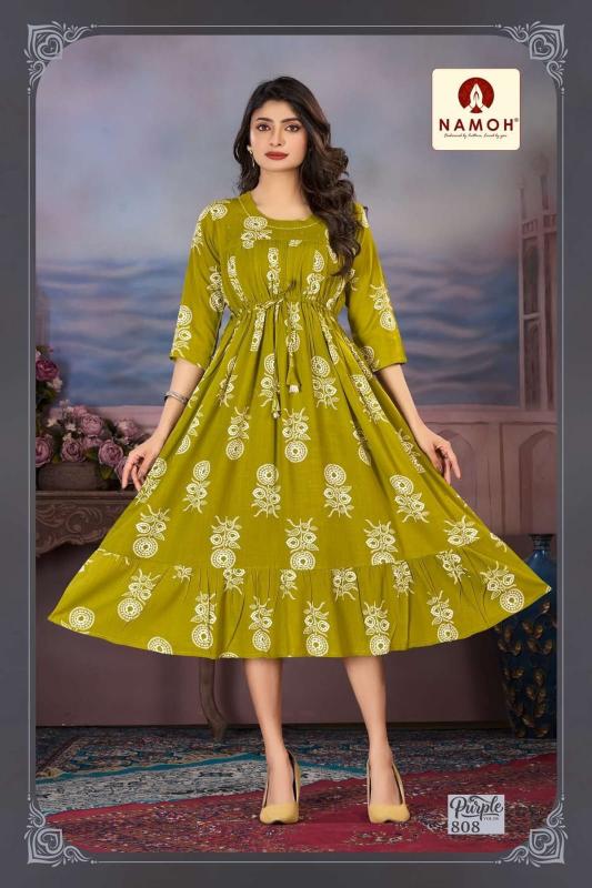 Namoh Purple catalog Kurti Wholesale catalog