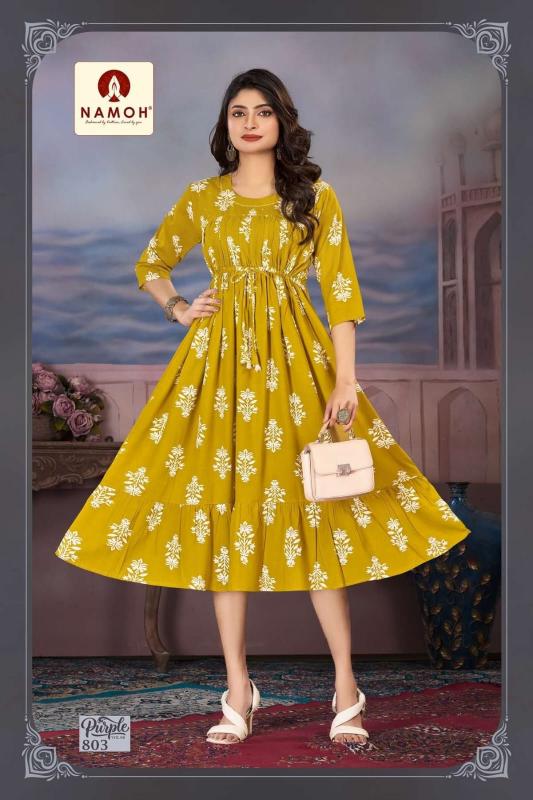 Namoh Purple catalog Kurti Wholesale catalog