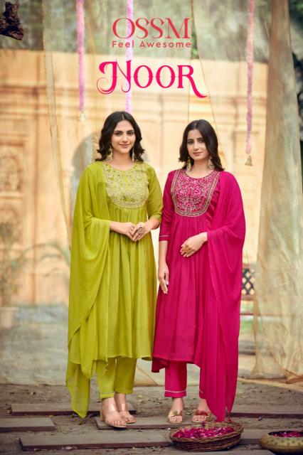 Ossm Noor vol 3 catalog anarkali branded kurtis