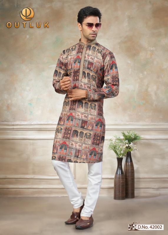 Outluk Wedding Vol 42 catalog wholesale men kurtis buy online
