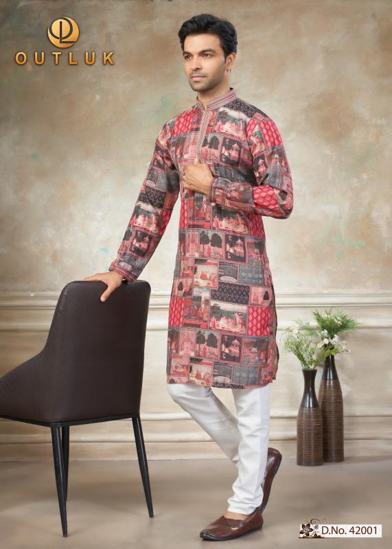 Outluk Wedding Vol 42 catalog wholesale men kurtis buy online