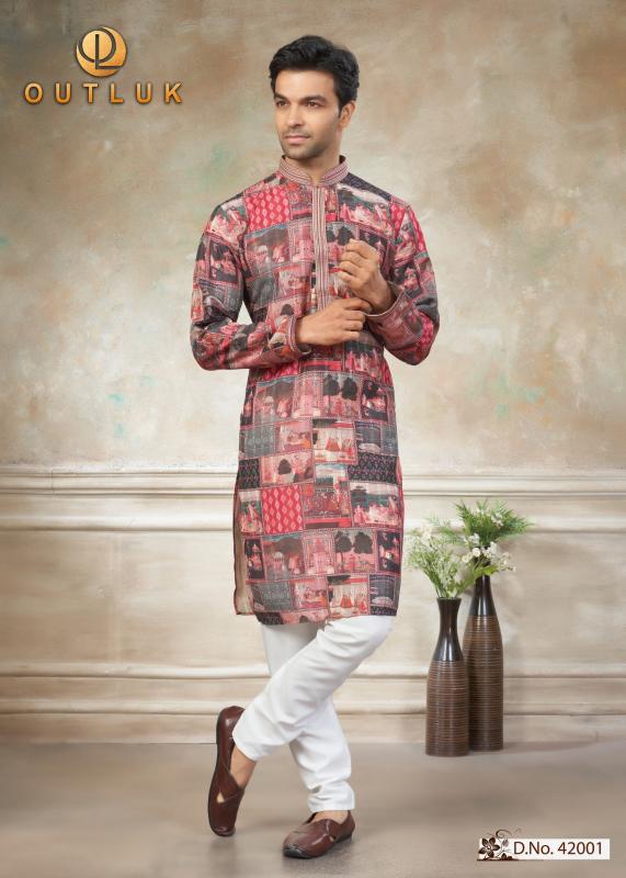 Outluk Wedding Vol 42 catalog wholesale men kurtis buy online