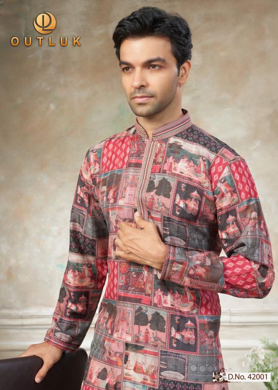Outluk Wedding Vol 42 catalog wholesale men kurtis buy online