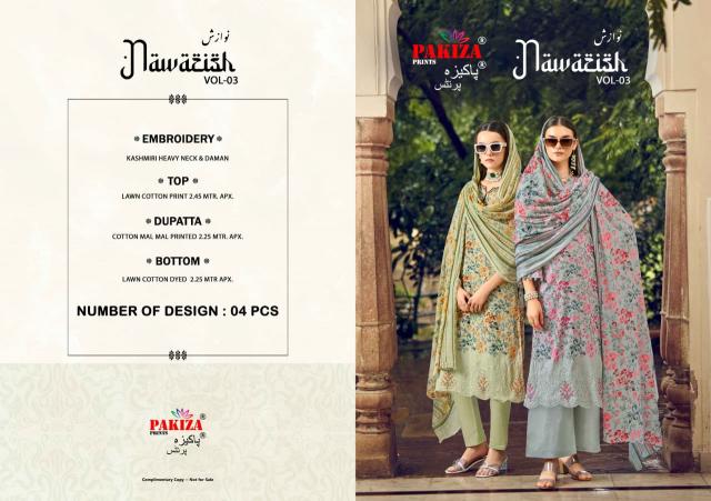 Pakiza Nawazish Vol 3 catalog akbar aslam wholesale pakistani suits