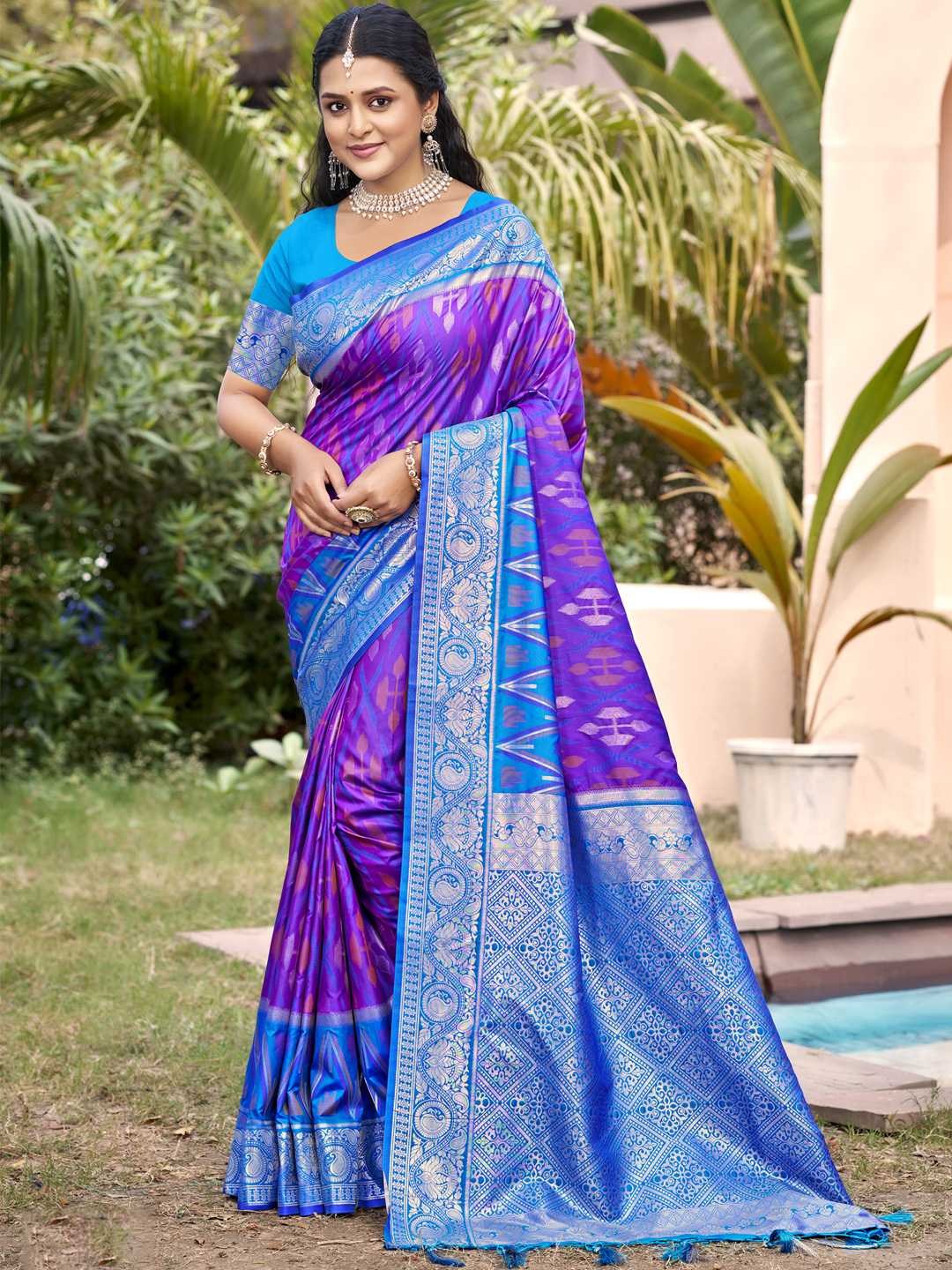 POORVIKA SILK VOL 7 by Astita fancy designer Pochampalli Soft Silk fabric saree wholesale with Fancy latkan