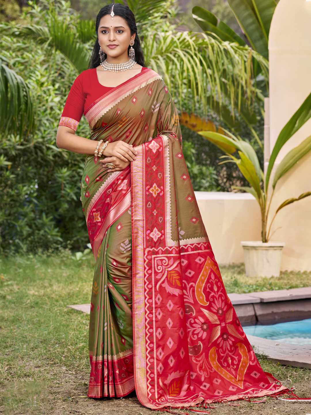 POORVIKA SILK VOL 8 by Astita fancy designer Pochampalli Soft Silk fabric saree wholesale with Fancy latkan