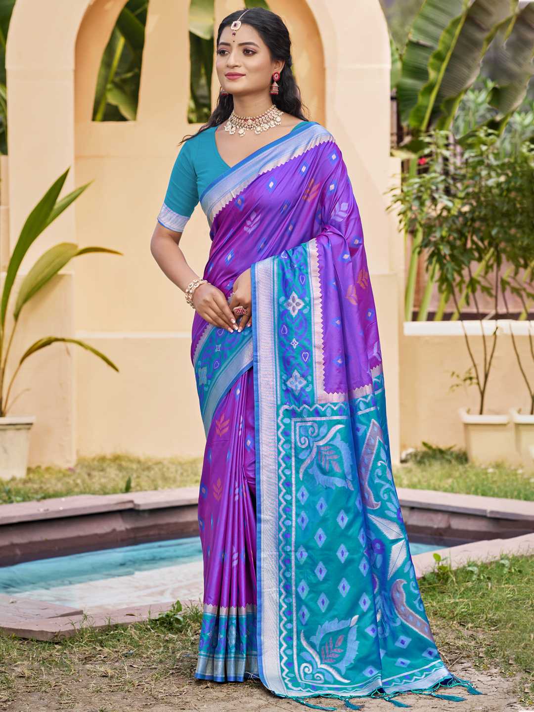 POORVIKA SILK VOL 8 by Astita fancy designer Pochampalli Soft Silk fabric saree wholesale with Fancy latkan